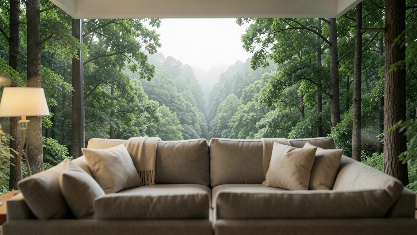 Fototapety 3D perspektywa salon