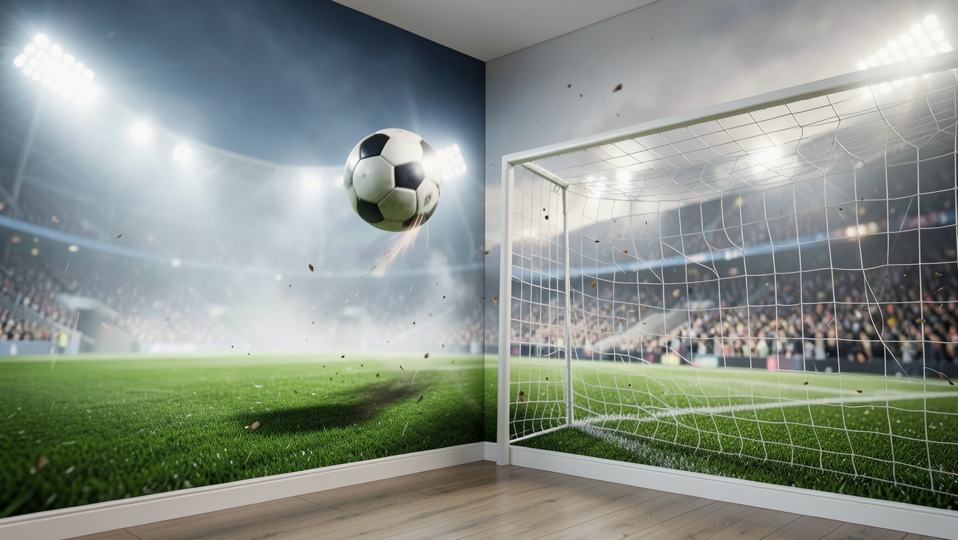 Fototapety 3D sportowe piłka nożna