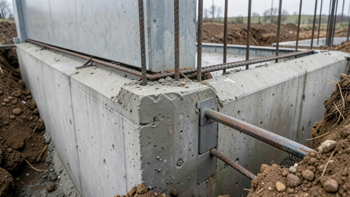 Fundament pod bramę przesuwną 4m