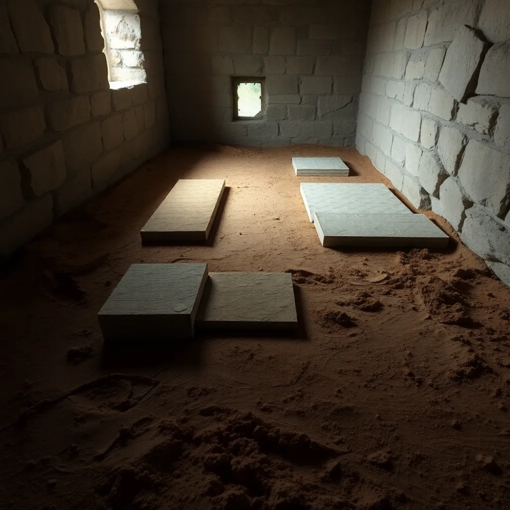 Izolacja podłogi w starej piwnicy