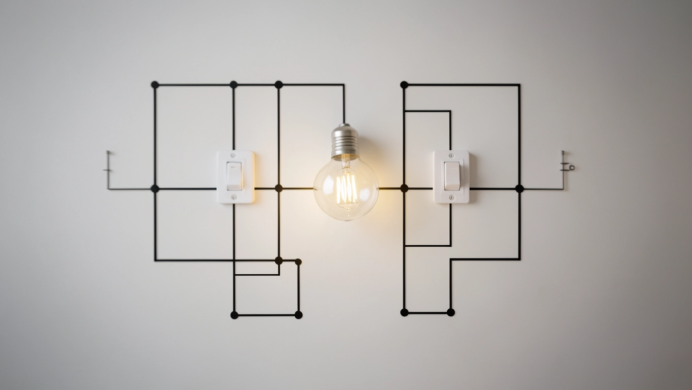 Jak czytać schemat podwójnego wyłącznika schodowego