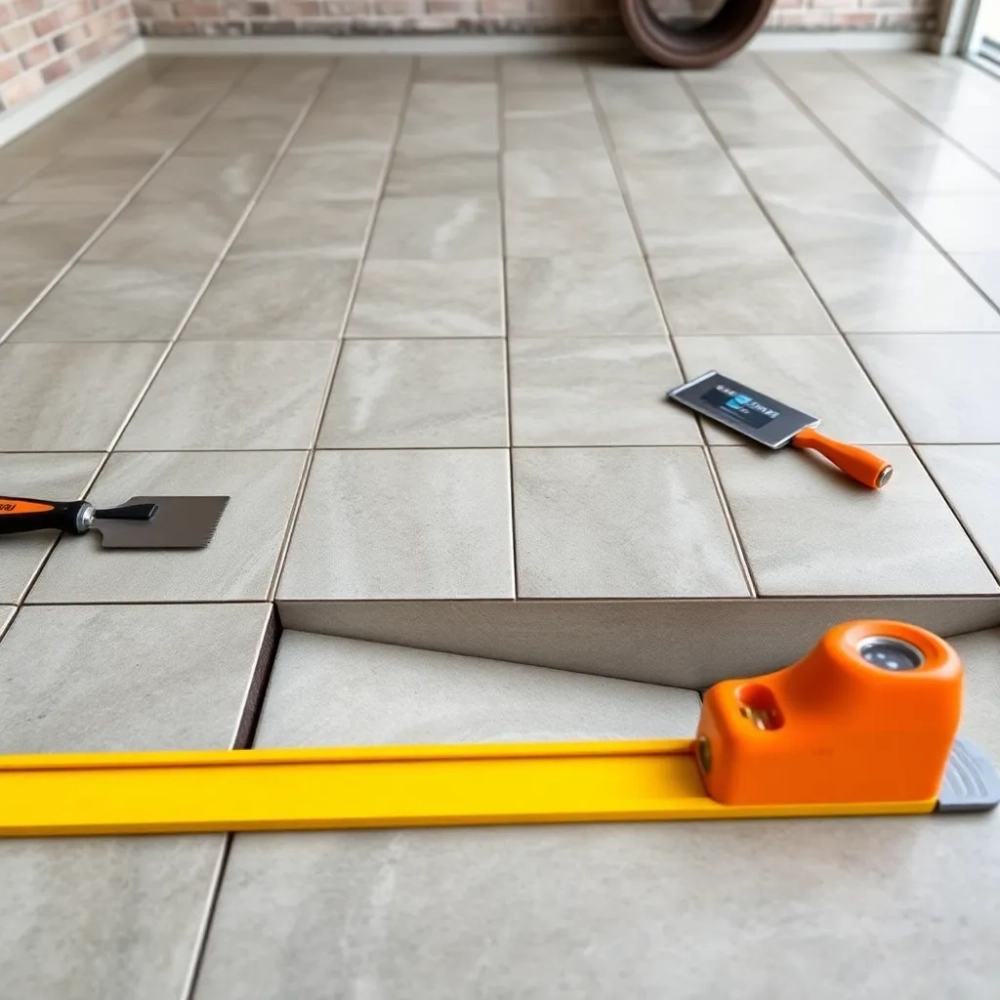 Jak kłaść płytki ze spadkiem w garażu