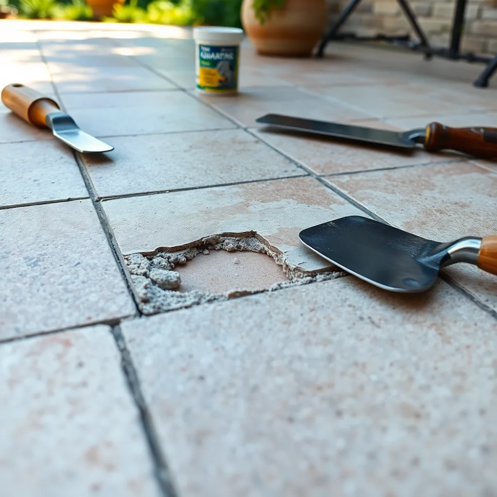 Jak naprawić odpadające płytki na tarasie