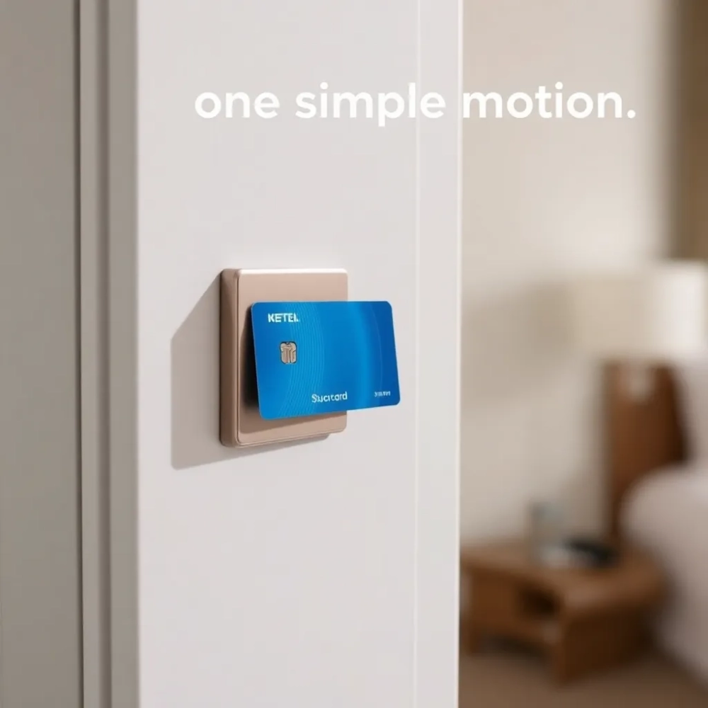 Jak otworzyć drzwi kartą w hotelu