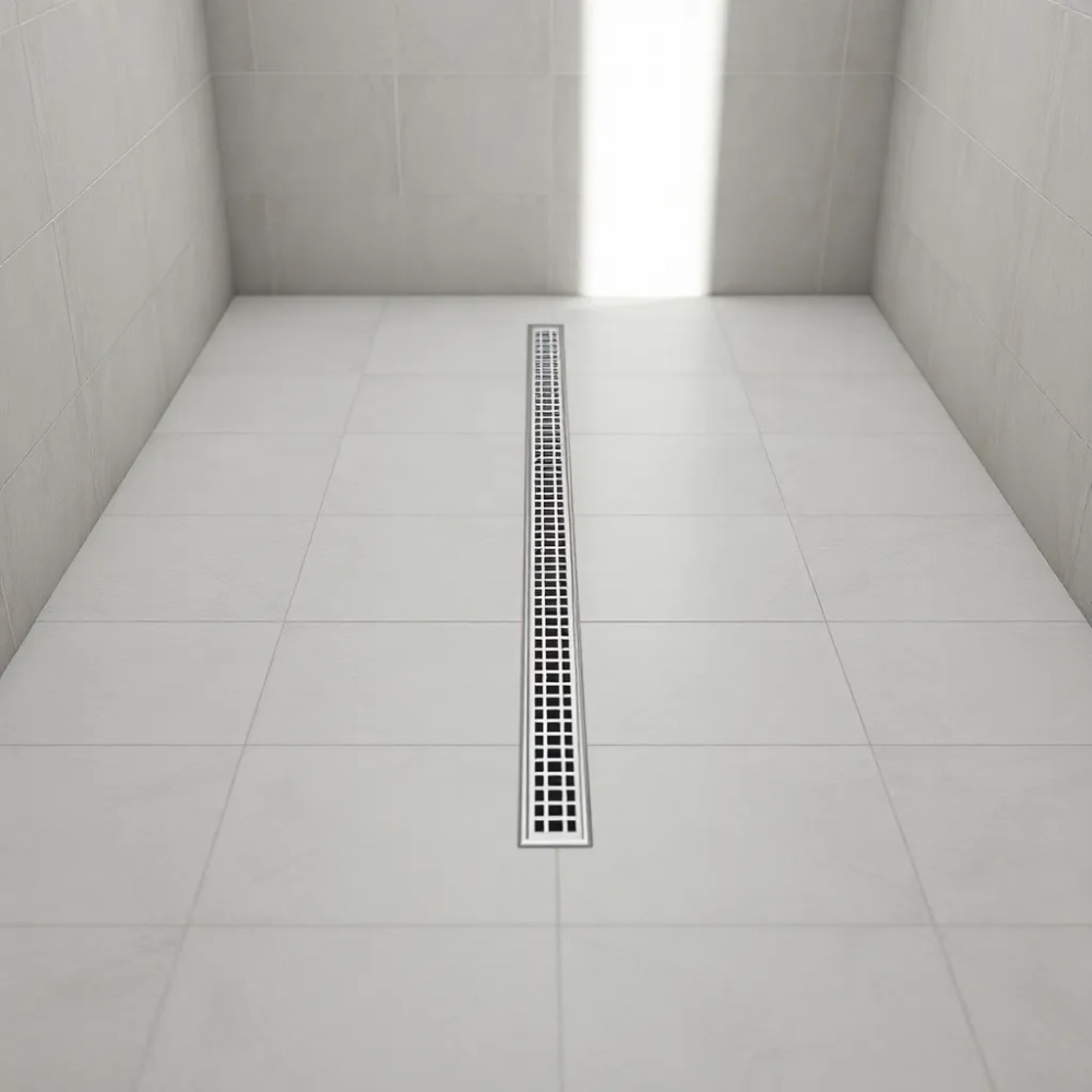 Jak położyć płytki pod prysznicem z odpływem liniowym