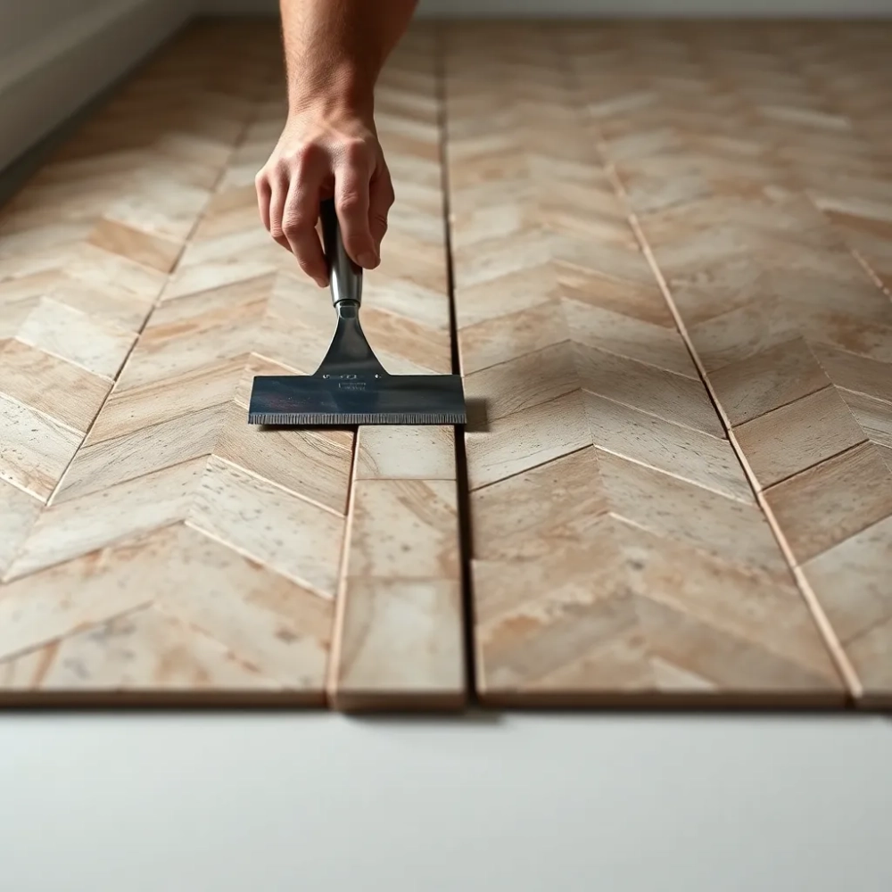 Jak ułożyć płytki w jodełkę na podłodze