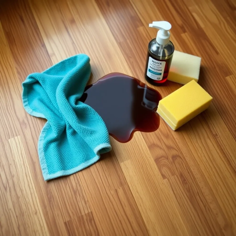 Jak usunąć plamy z podłogi olejowanej