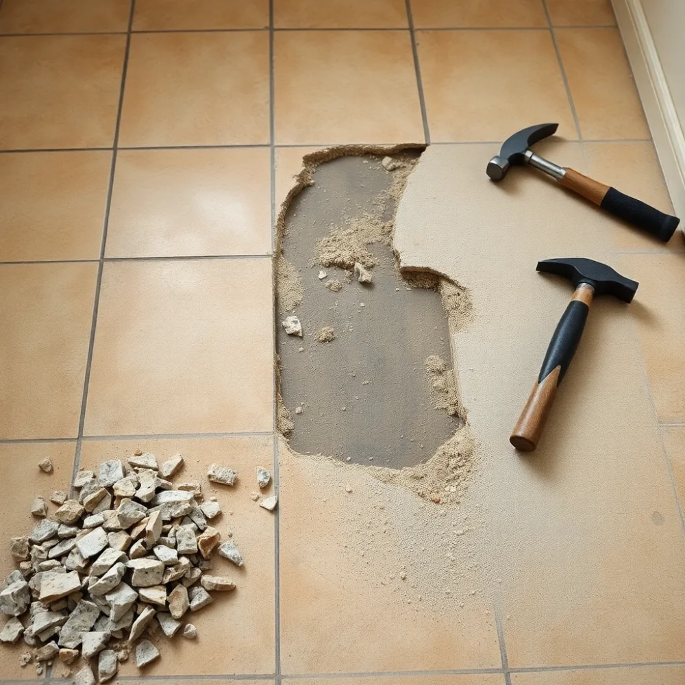 Jak usunąć stare płytki z podłogi