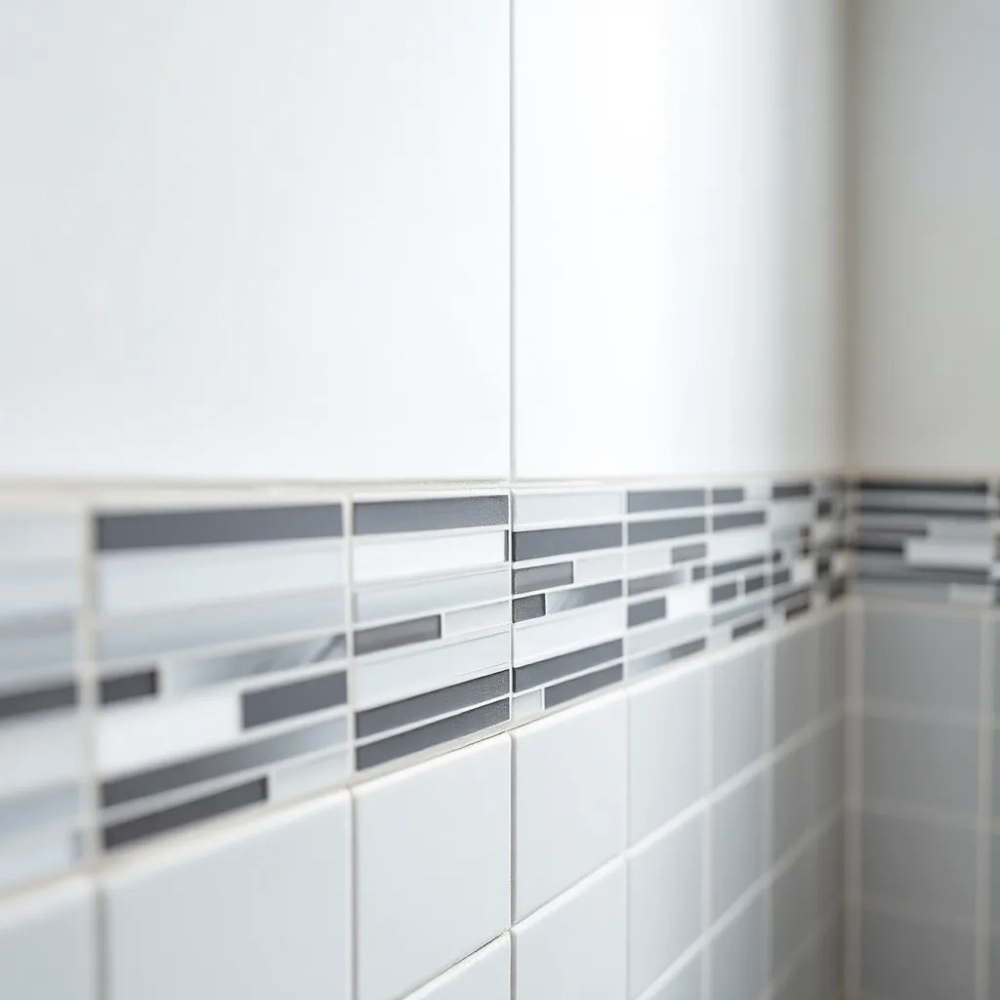 Jak wykończyć płytki w połowie ściany