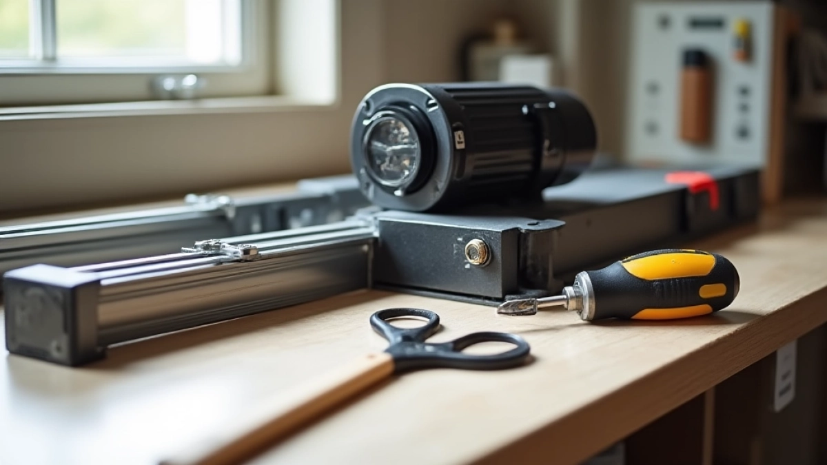 jak zamontować napęd do bramy przesuwnej