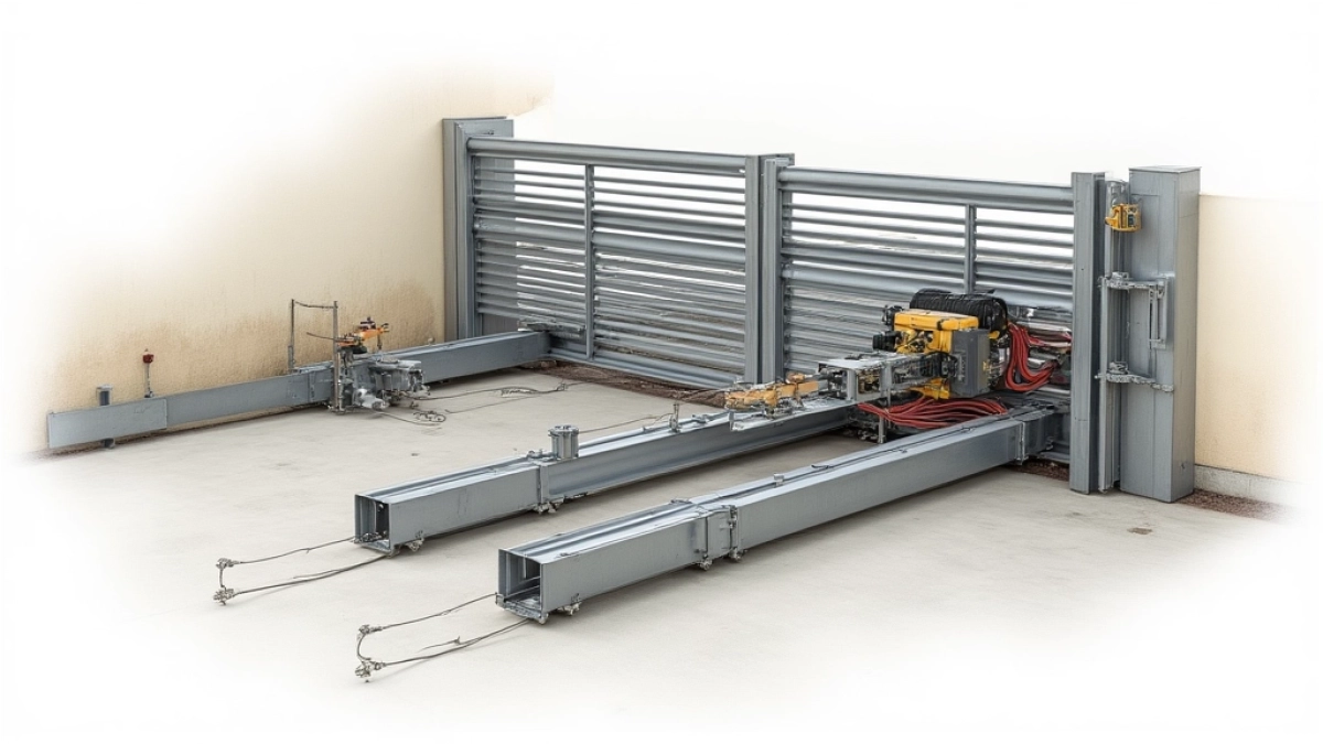 Jak zrobić bramę przesuwną schemat