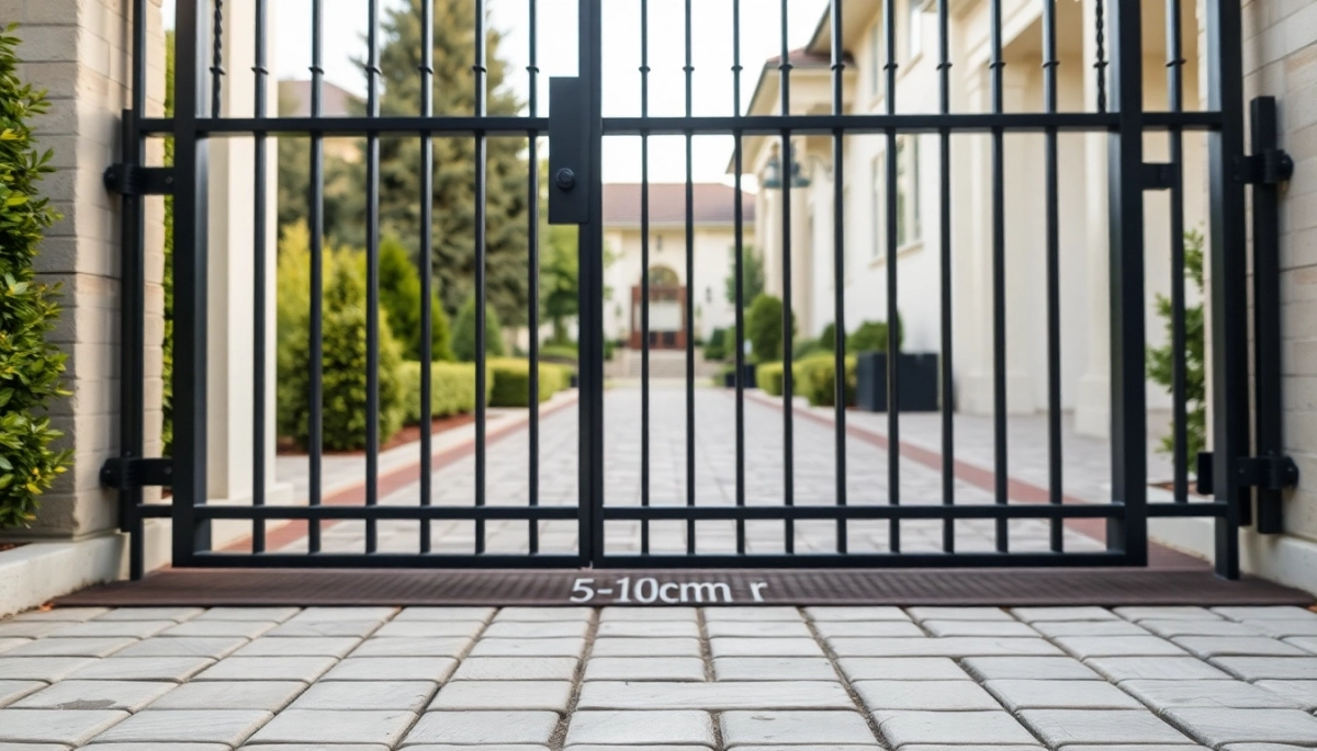 Jaka wysokość bramy wjazdowej nad kostką