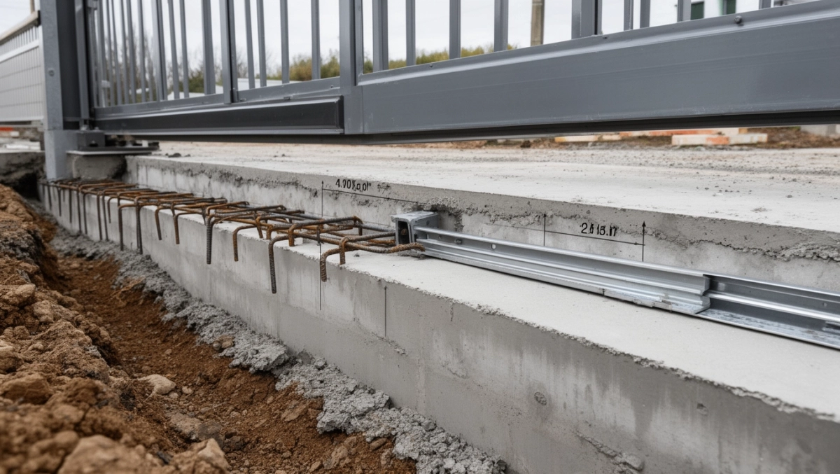 jaki fundament pod bramę przesuwną