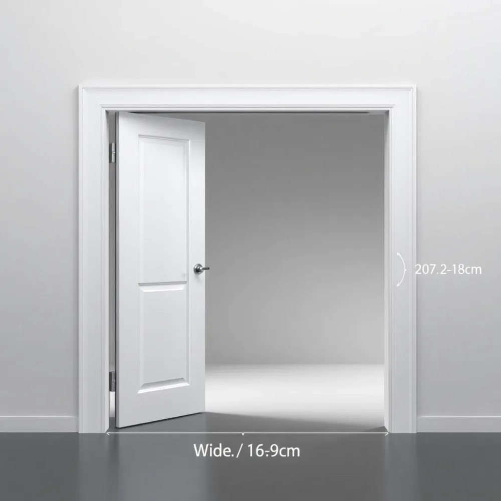 Jaki otwór pod drzwi 80 z ościeżnicą stałą