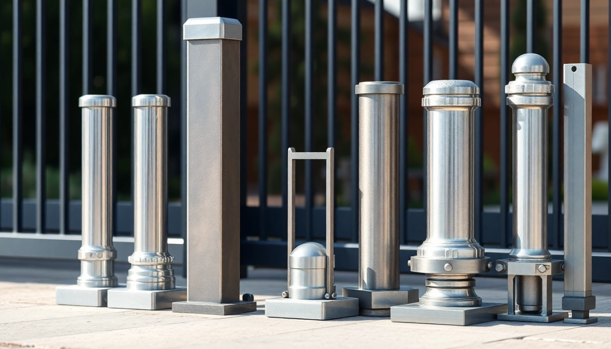 Jakie słupki metalowe do bramy dwuskrzydłowej