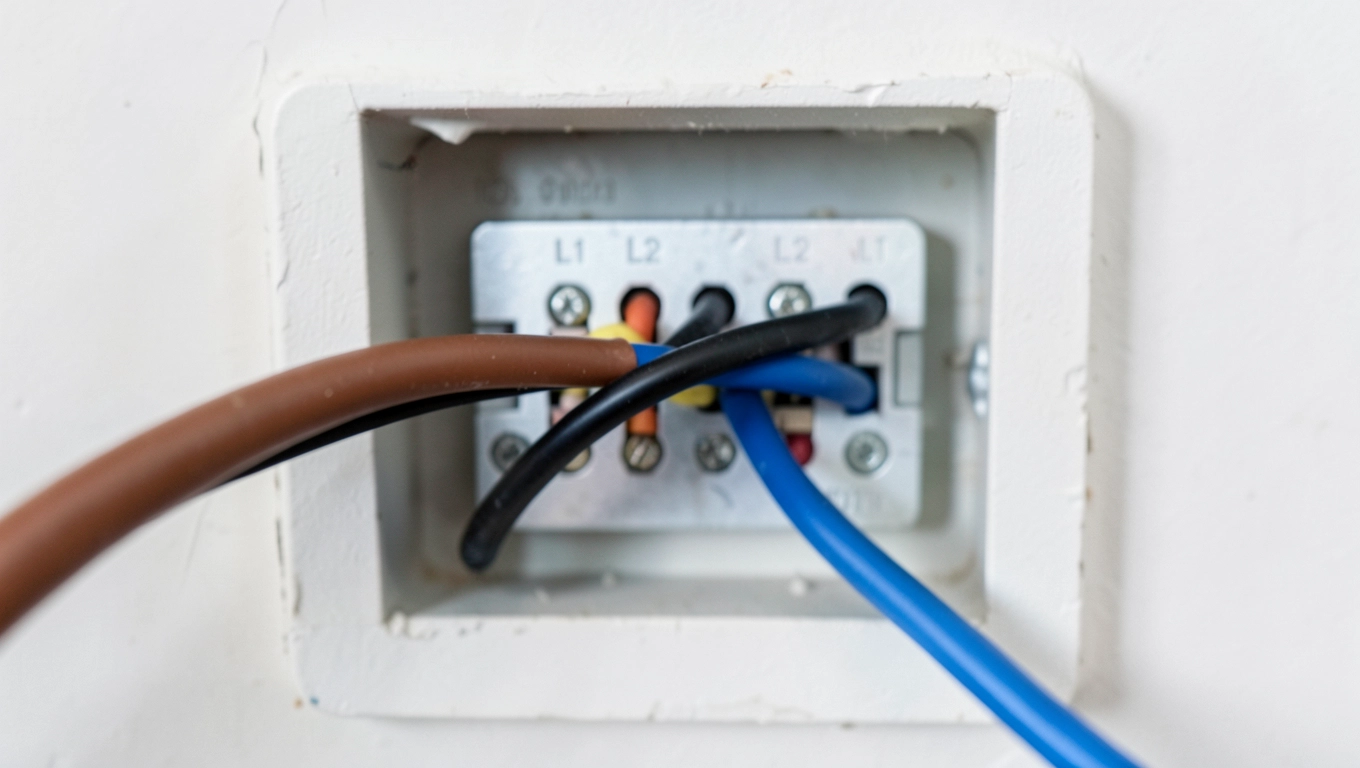 Kabel trzyżyłowy w wyłączniku schodowym