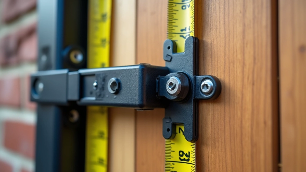 Kalkulator montażu siłownika bramy Nice