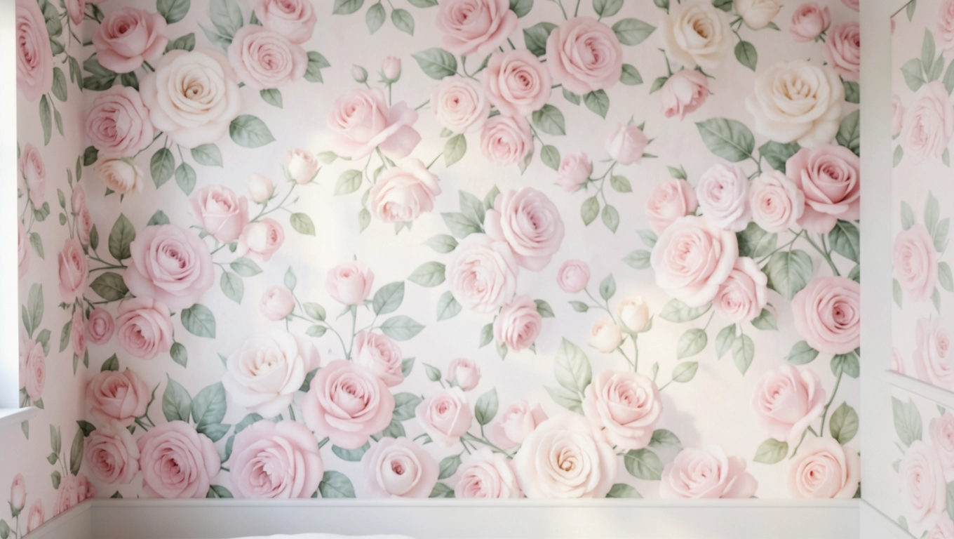 Kolorystyka kwiatów 3D sypialnia