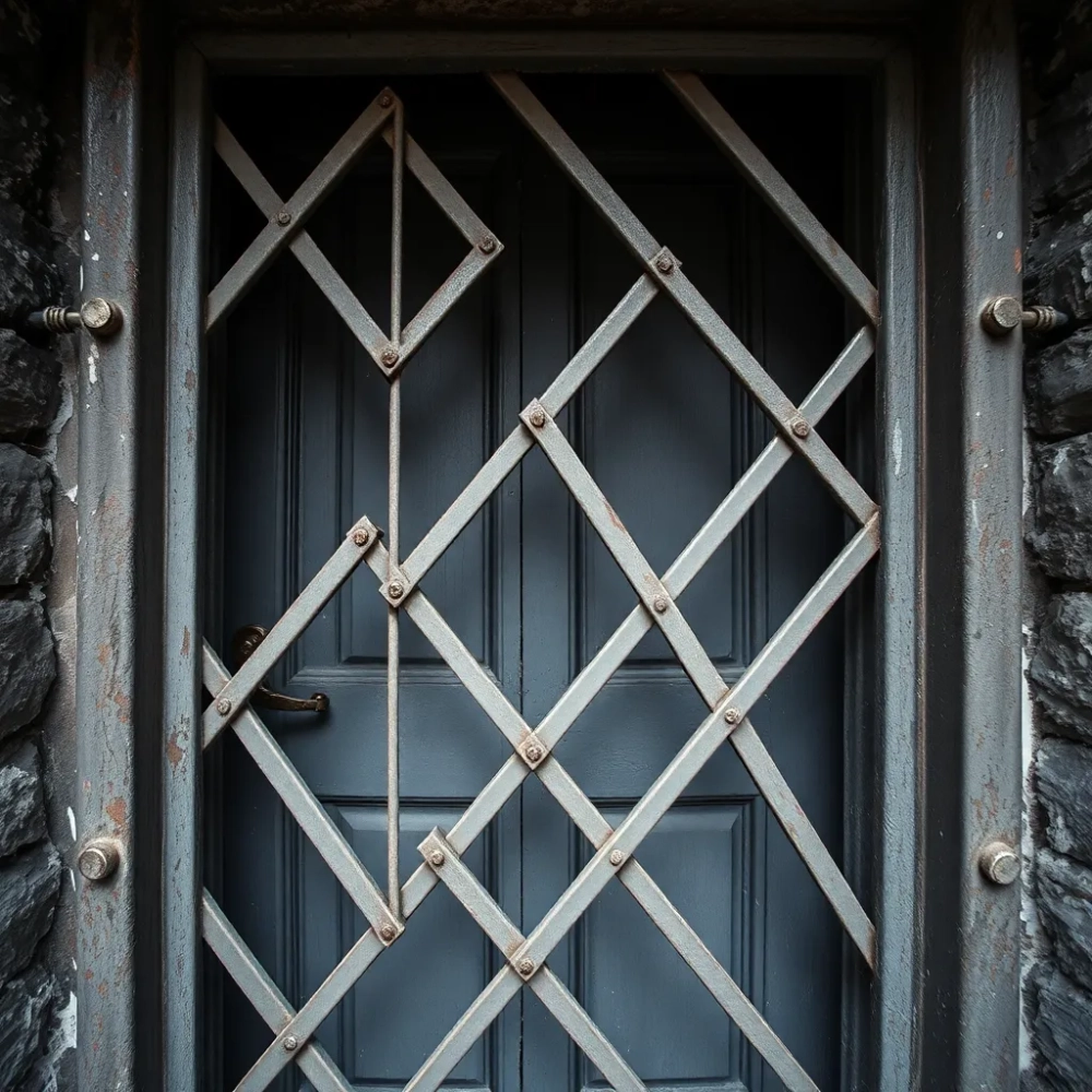 Krata na drzwi do piwnicy