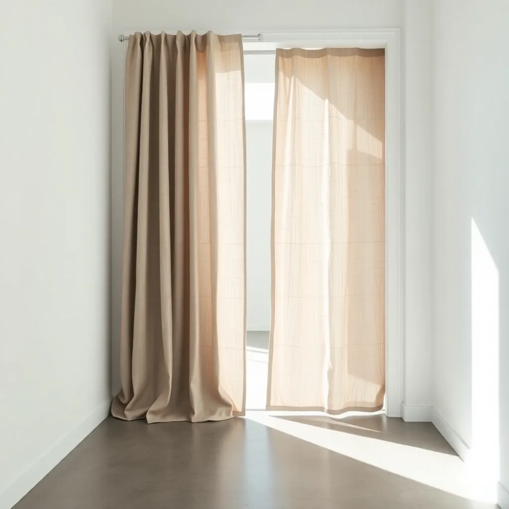 Kurtyna zamiast drzwi