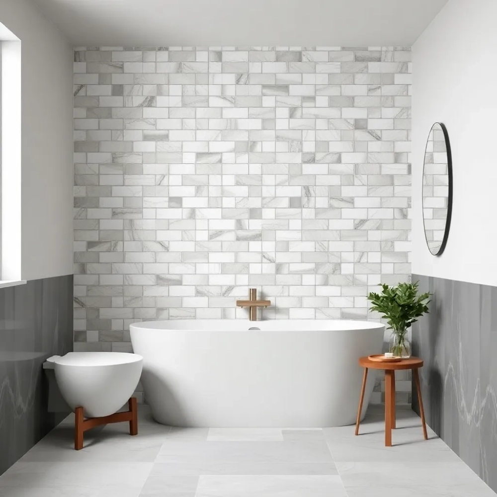 Łazienka całą w płytkach czy nie