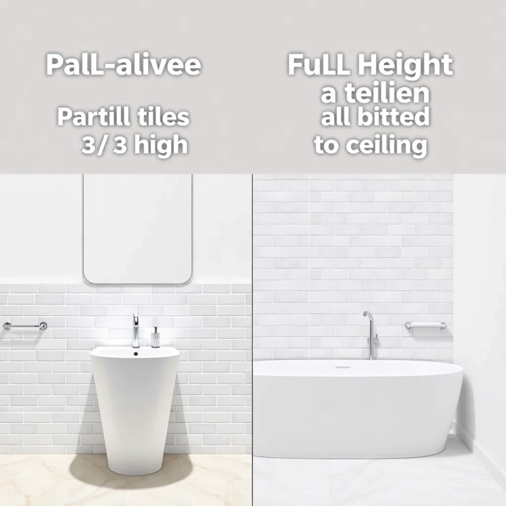 Łazienka płytki do sufitu czy nie