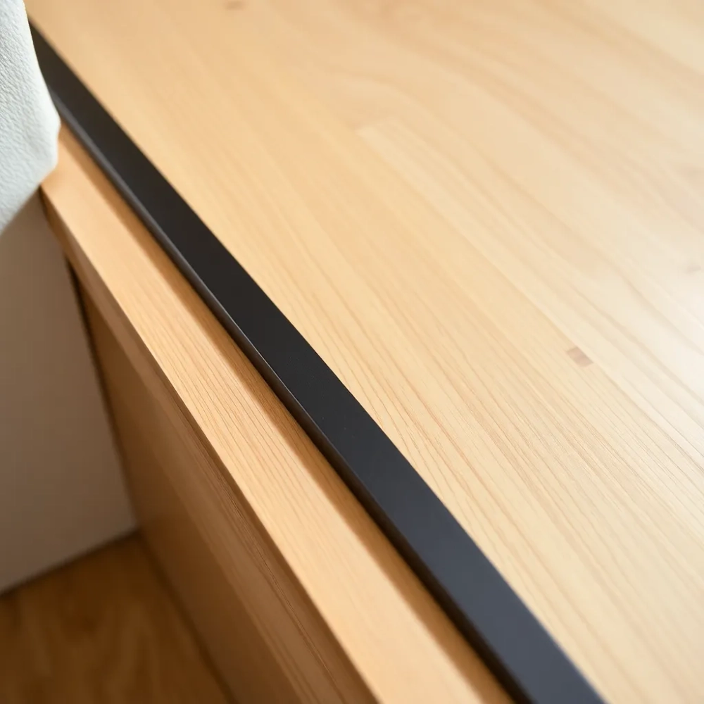 Listwa schodowa do paneli 8mm czarna