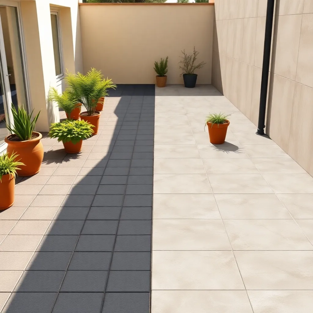 Małe czy duże płytki na taras