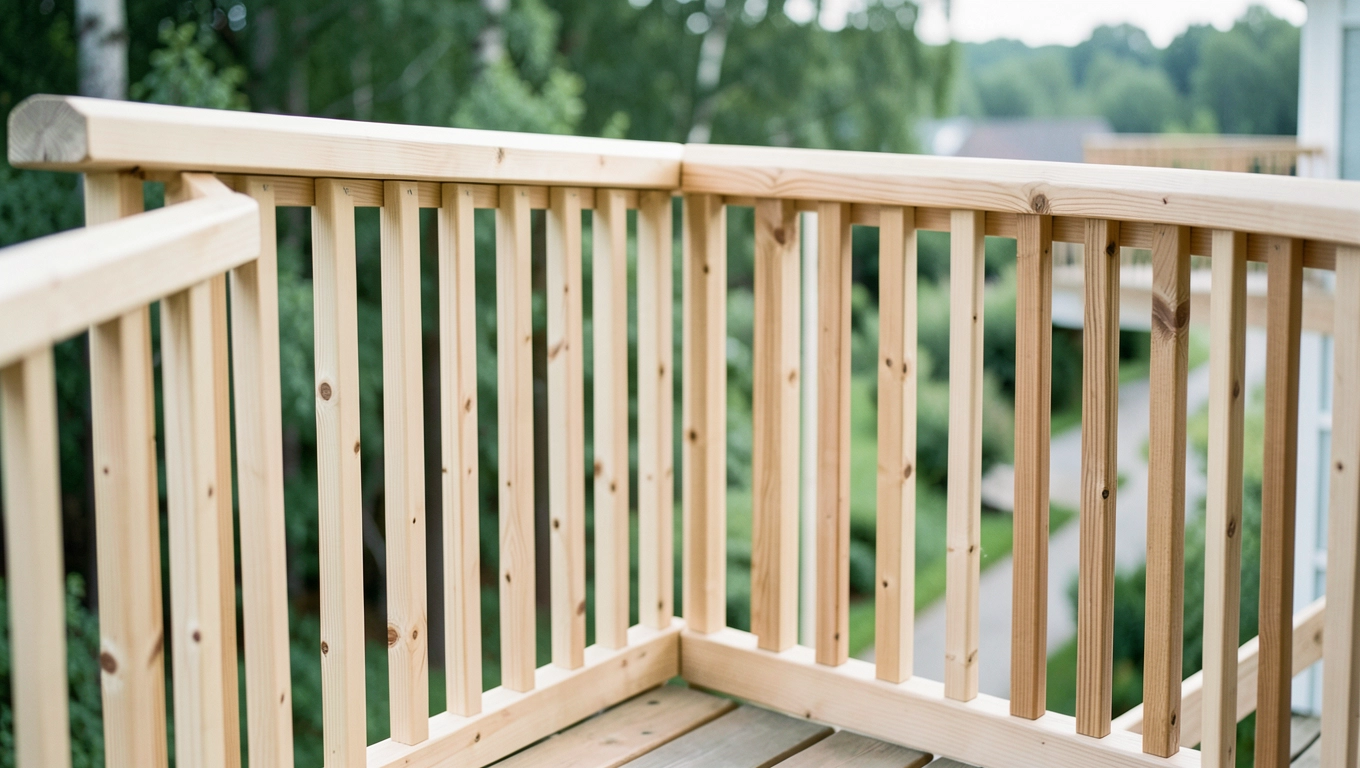 Materiały na balustradę drewnianą balkonową