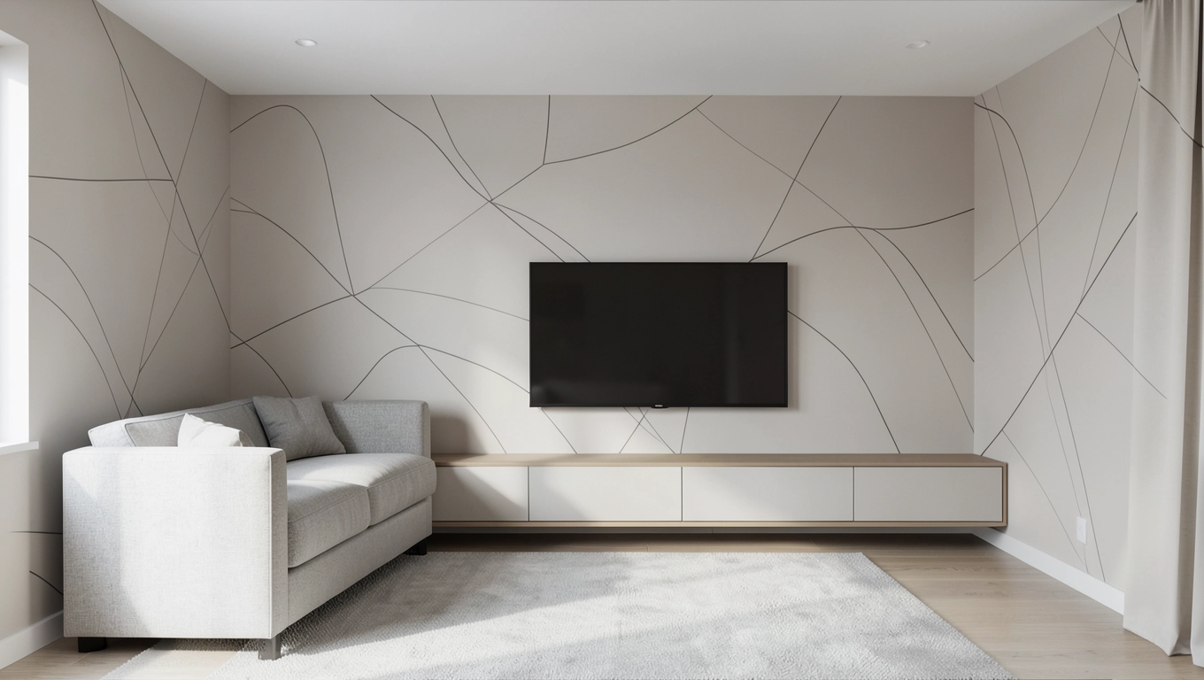 Minimalistyczne fototapety salon