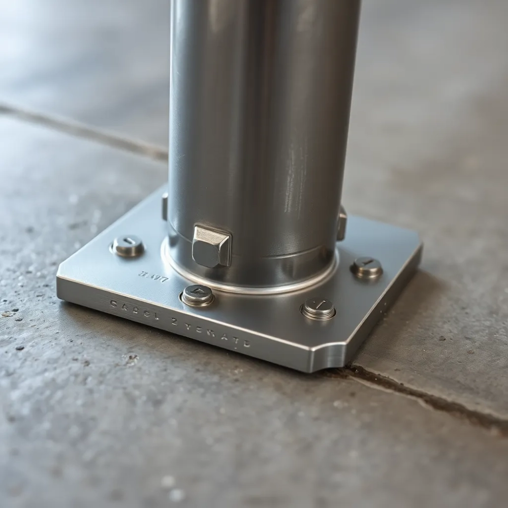 Mocowanie balustrady do posadzki