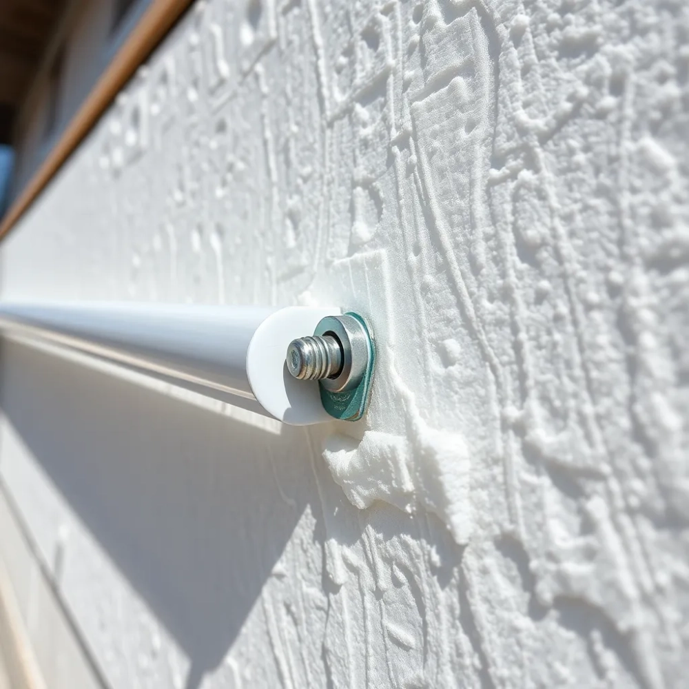 Mocowanie poręczy do styropianu