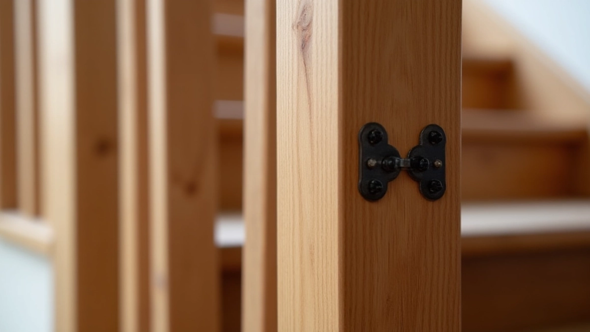 Mocowanie słupka balustrady drewnianej