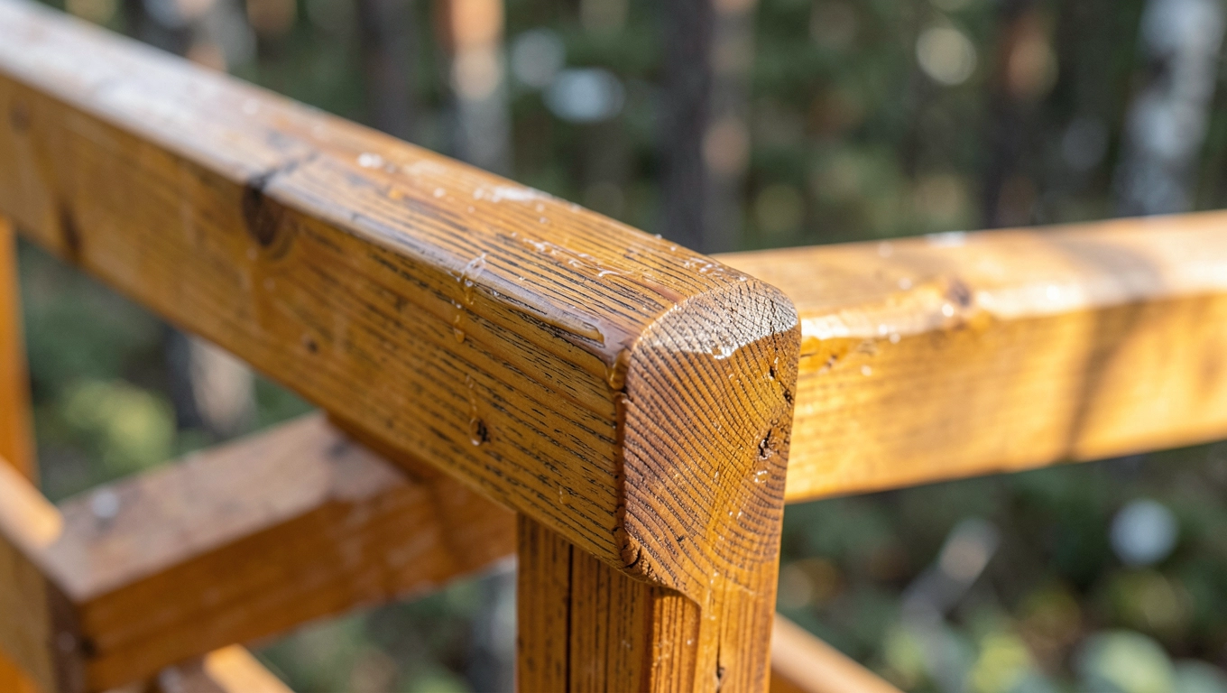 Modrzew syberyjski w balustradach tarasowych