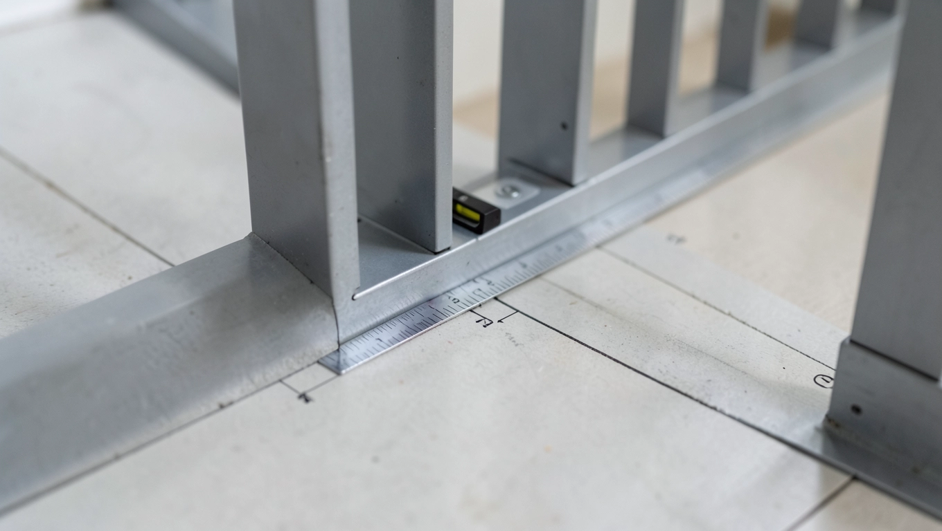 Montaż balustrady schodowej z profili zamkniętych