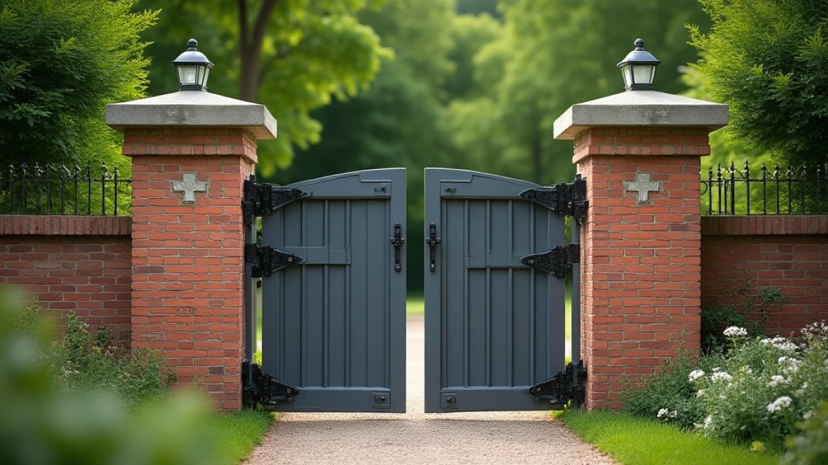 Montaż bramy do słupków murowanych