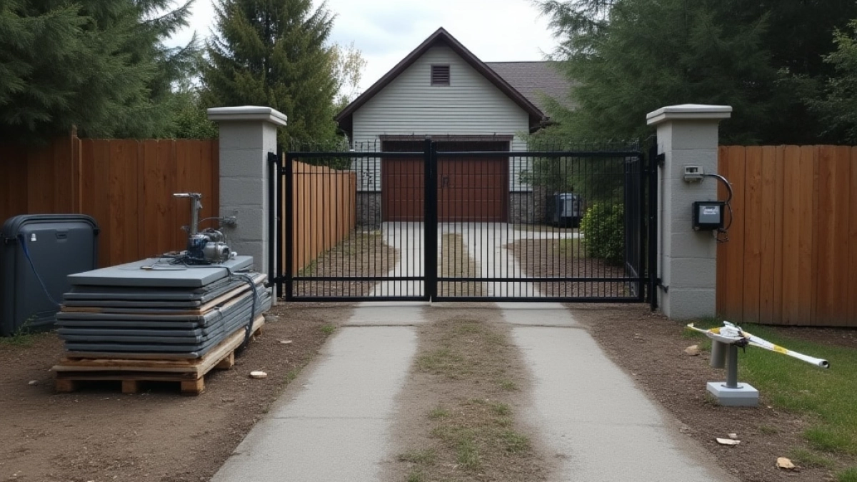 Montaż bramy przesuwnej cena robocizny Warszawa