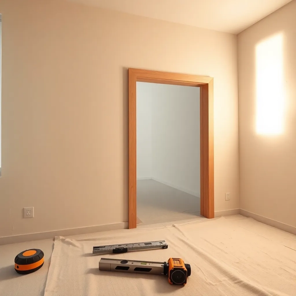 Montaż drzwi na krzywej ścianie