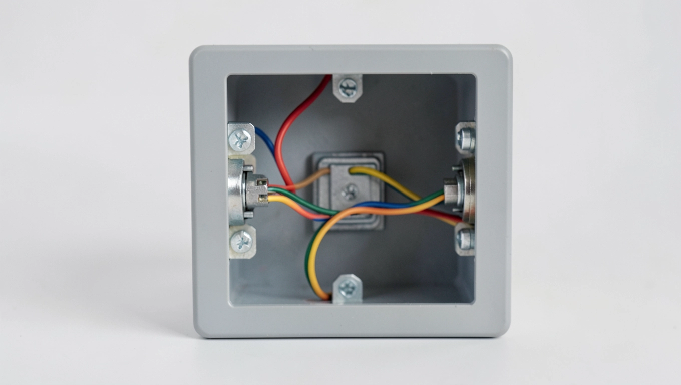 Montaż schematu wyłącznika schodowego w puszce