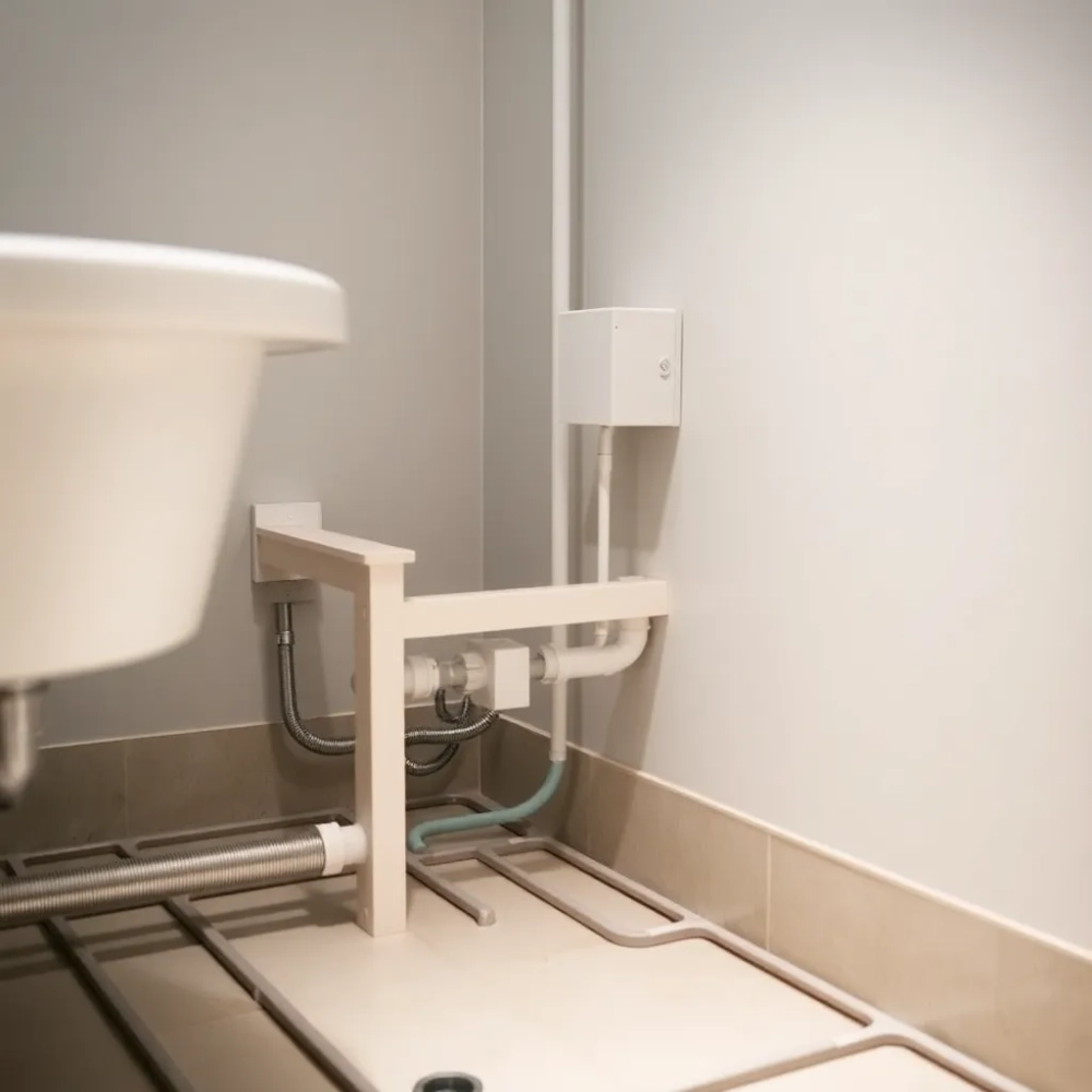 Montaż stelaża na ogrzewaniu podłogowym