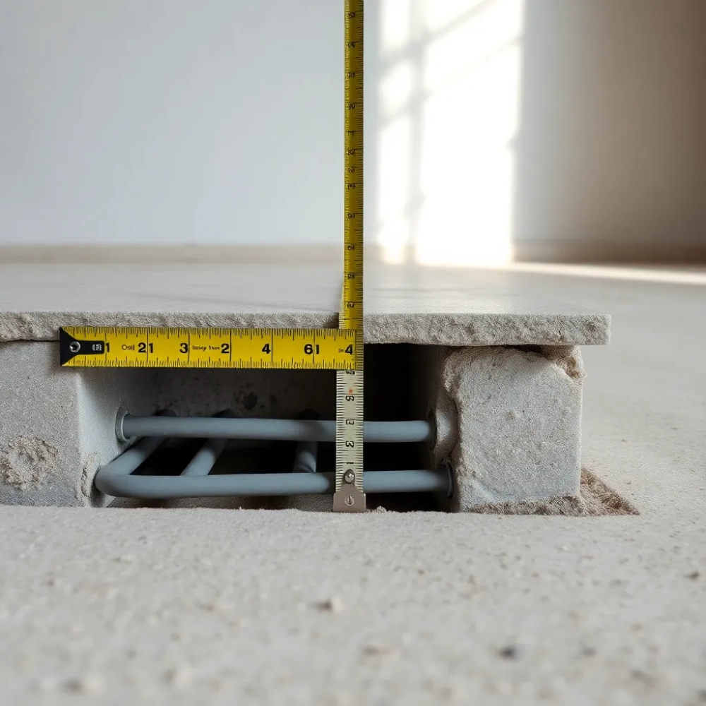 Na jakiej głębokości ogrzewanie podłogowe