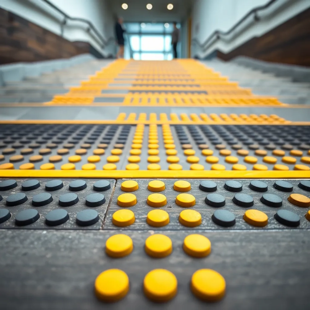 Nakładki na schody dla niewidomych