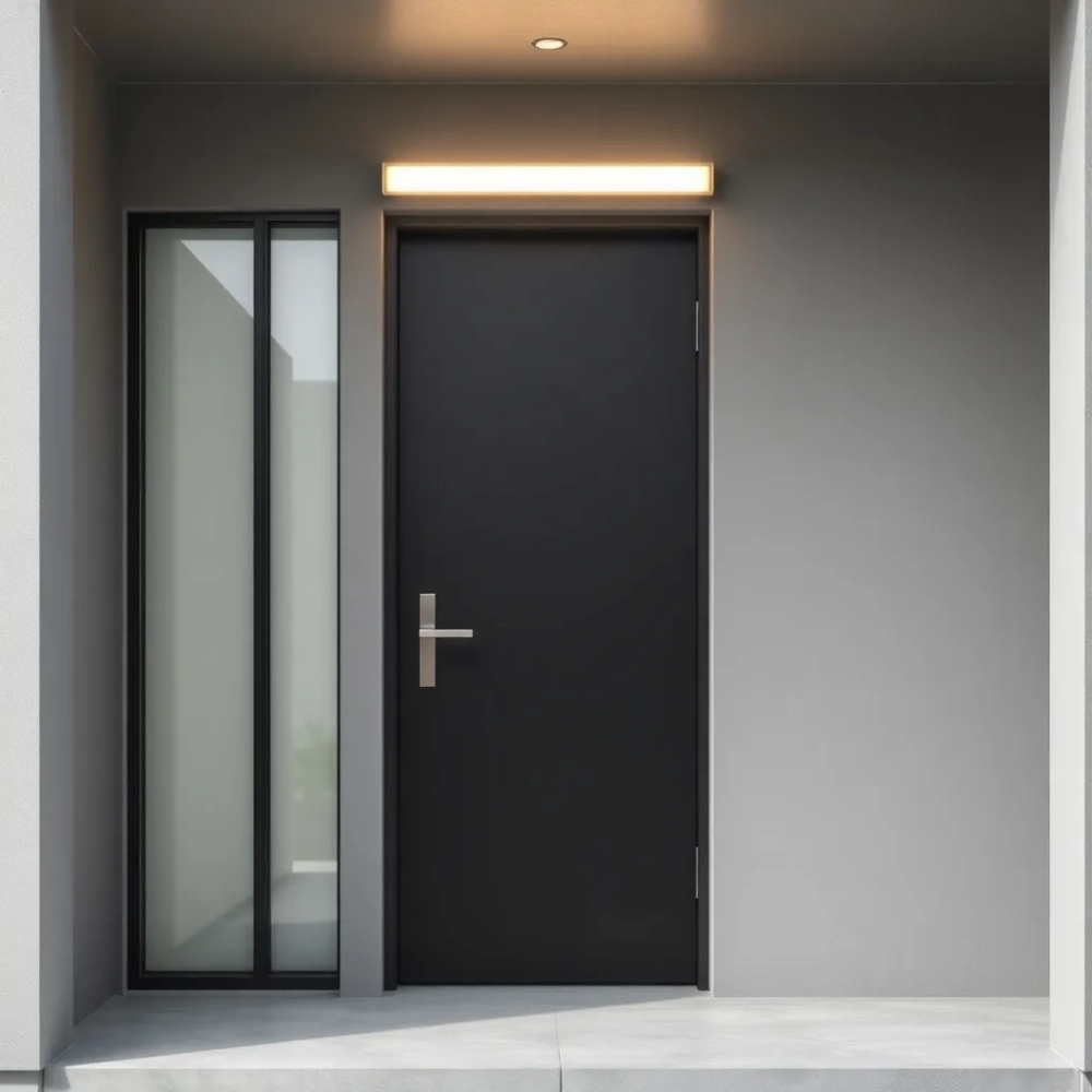 Nowoczesne drzwi zewnętrzne do domu jednorodzinnego