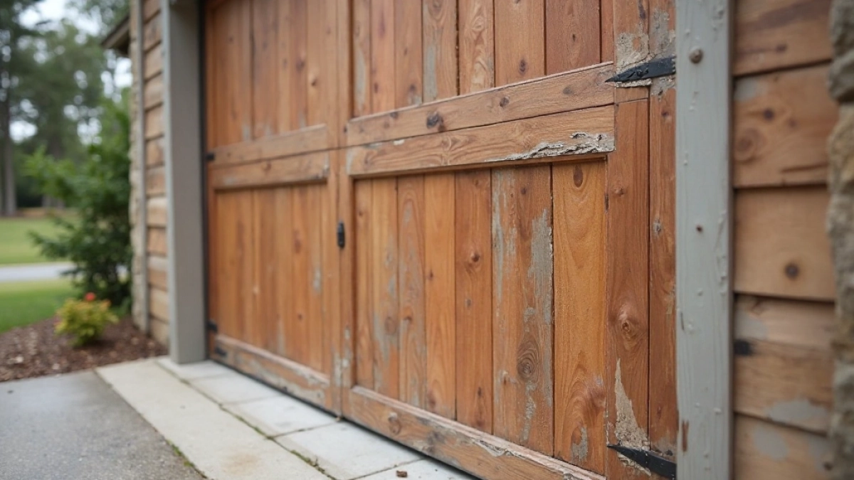 okleina bramy garażowej