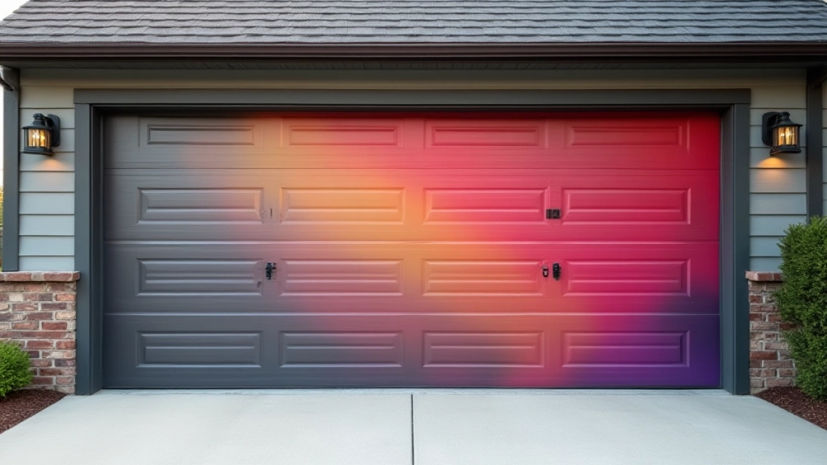 oklejanie bramy garażowej