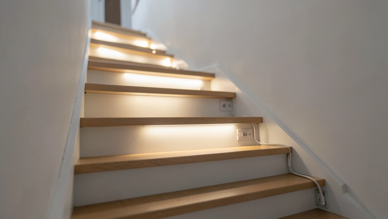 Optymalne rozmieszczenie opraw LED na schodach