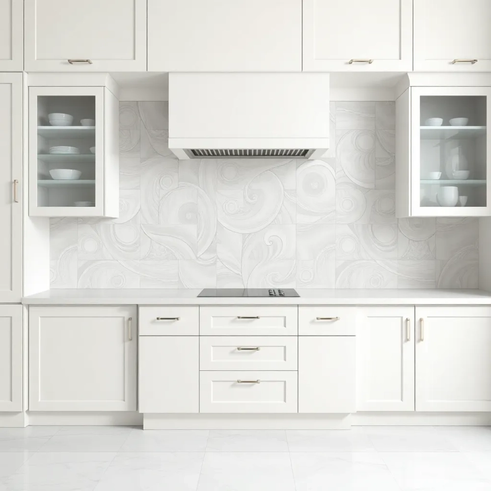Płytki do białej lakierowanej kuchni