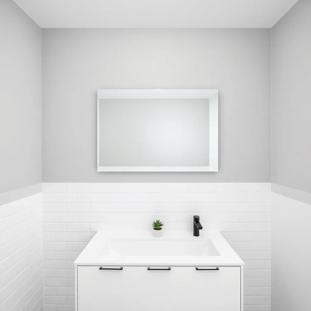 Płytki do połowy ściany łazienka