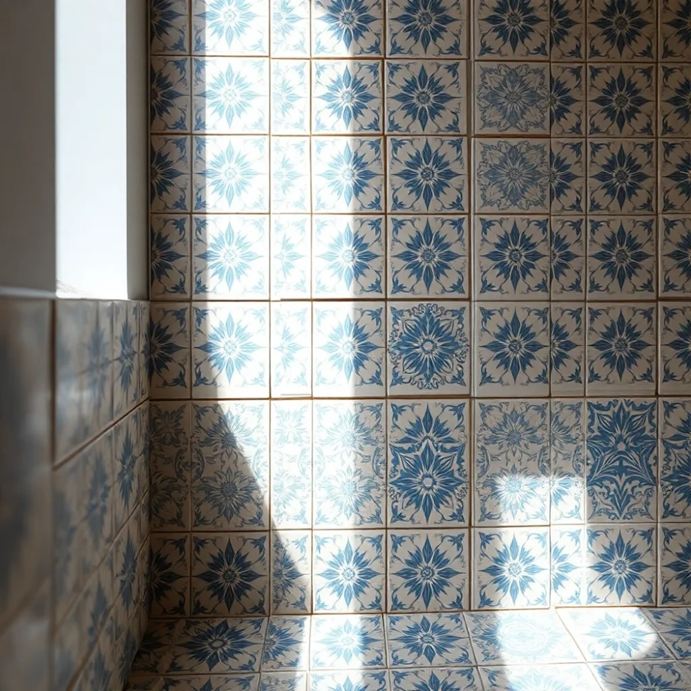 Płytki na ścianie kolankowej