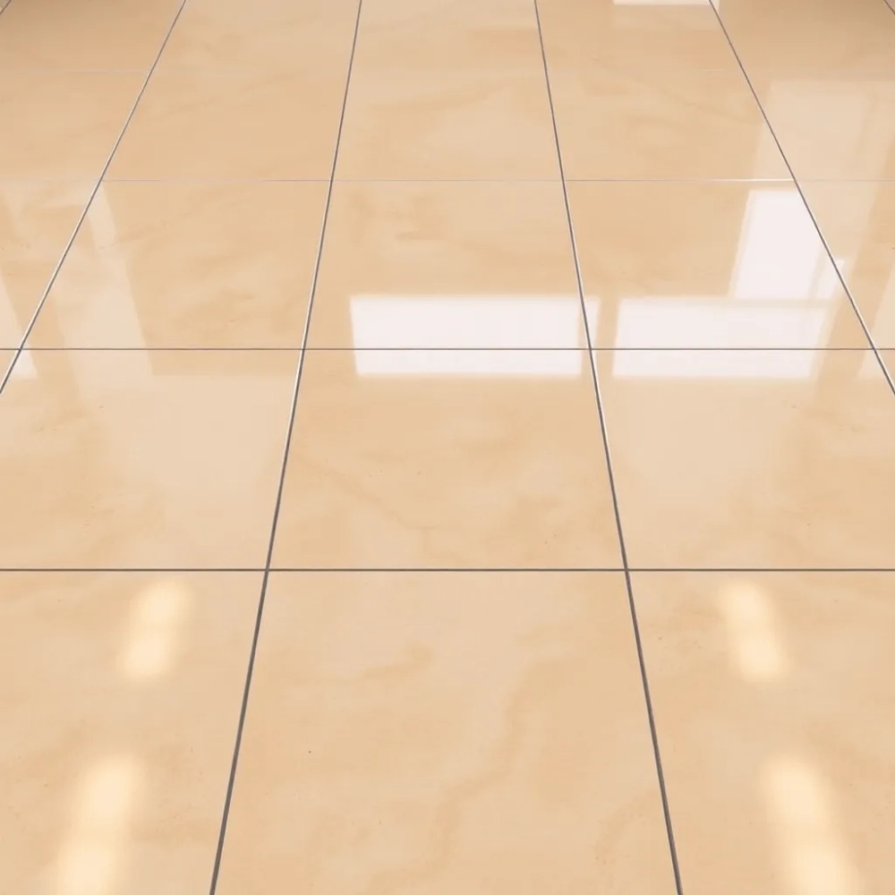 Płytki podłogowe beżowe z połyskiem